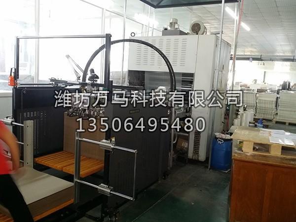 手动覆膜机加装飞达送纸